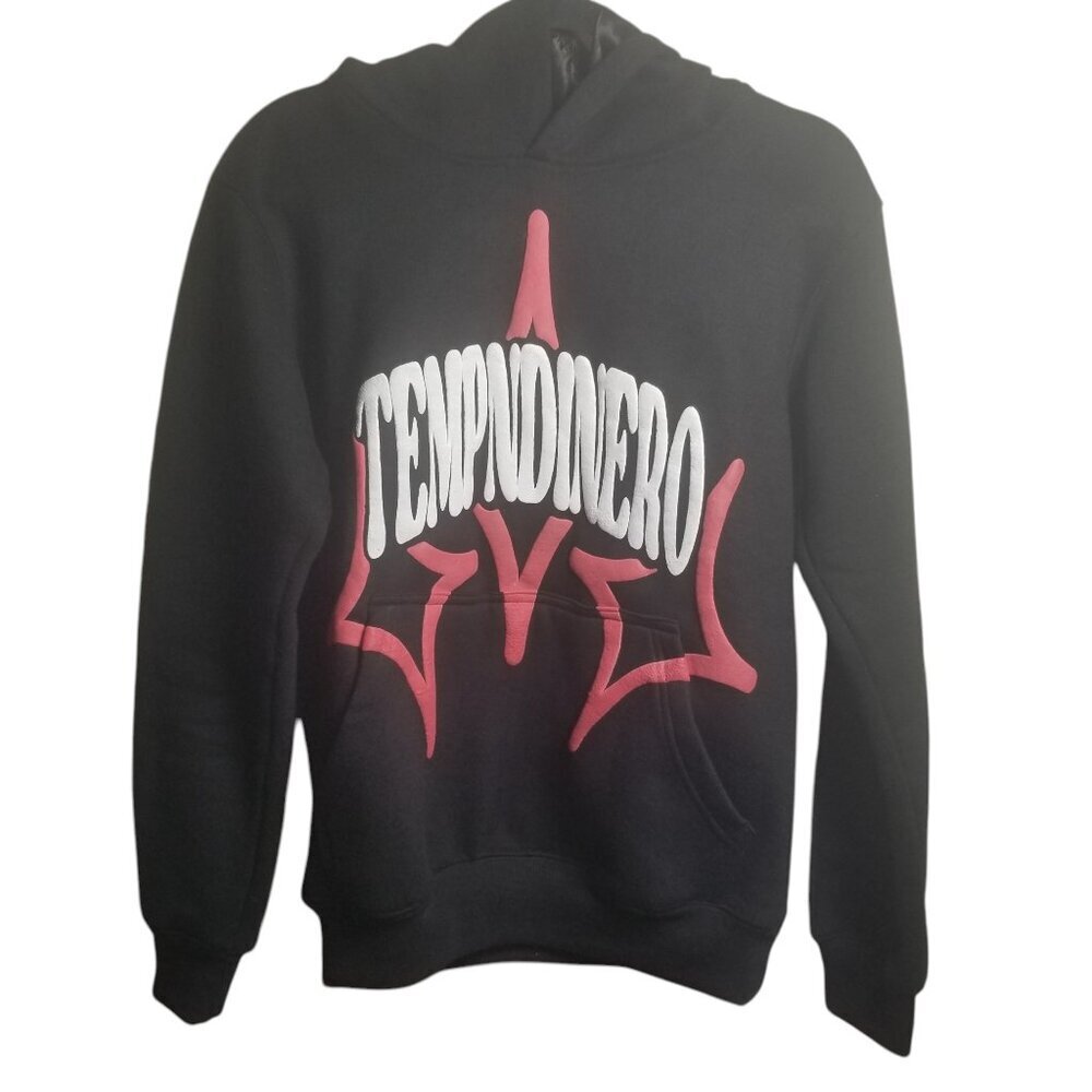 Tempdinero Exquisite Men's " You're Lost Without Me" Black Hoodie Sz S